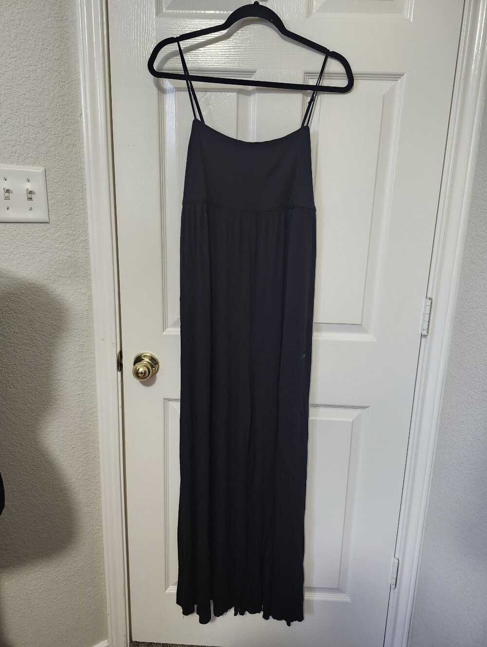 American Eagle Ribbed Soft Sexy Wide Leg Jumpsuit L